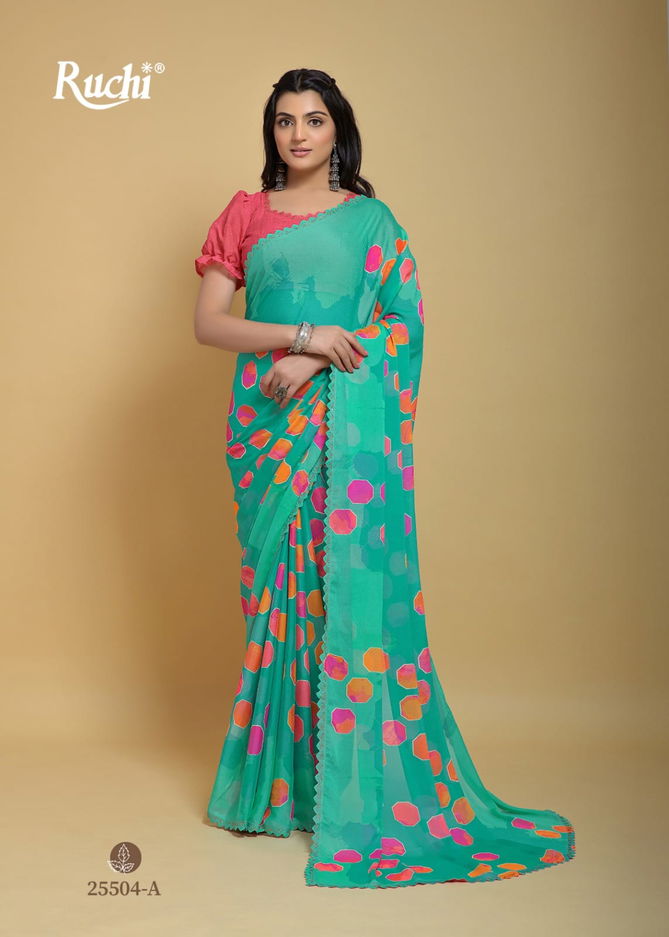  Raagsutra By Ruchi Silk Georgette Printed Sarees Catalog